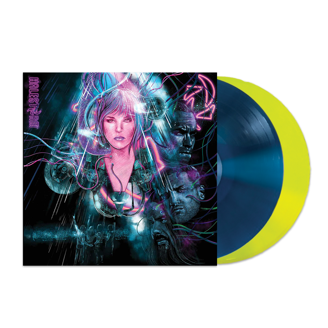 Halestorm – Self-Titled Debut Album On Limited Blue & Yellow Colored Vinyl LP (Anniversary Edition, 33 RPM, Mint)