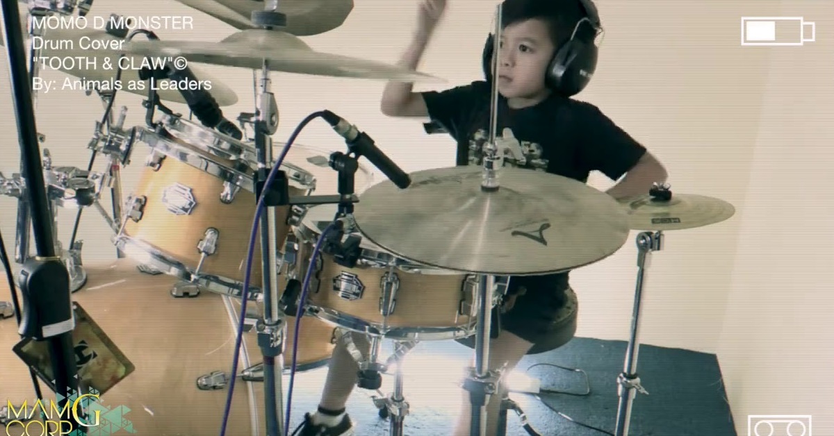 Watch This 7-Year-Old Beast Cover Animals As Leaders on the Drums