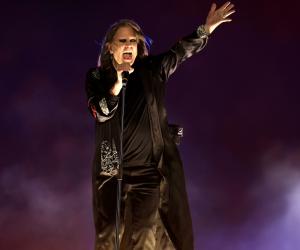 Ozzy Osbourne performing at the Commonwealth Games