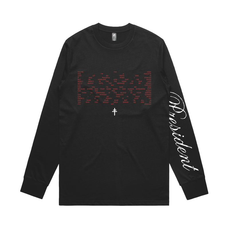Mercy Long Sleeve T-shirt Black | PRESIDENT