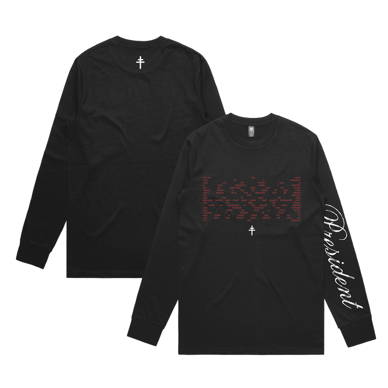 Mercy Long Sleeve T-shirt Black | PRESIDENT