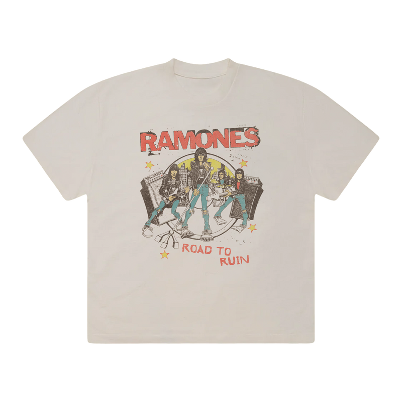 Road to Ruin Cream Tee | Ramones