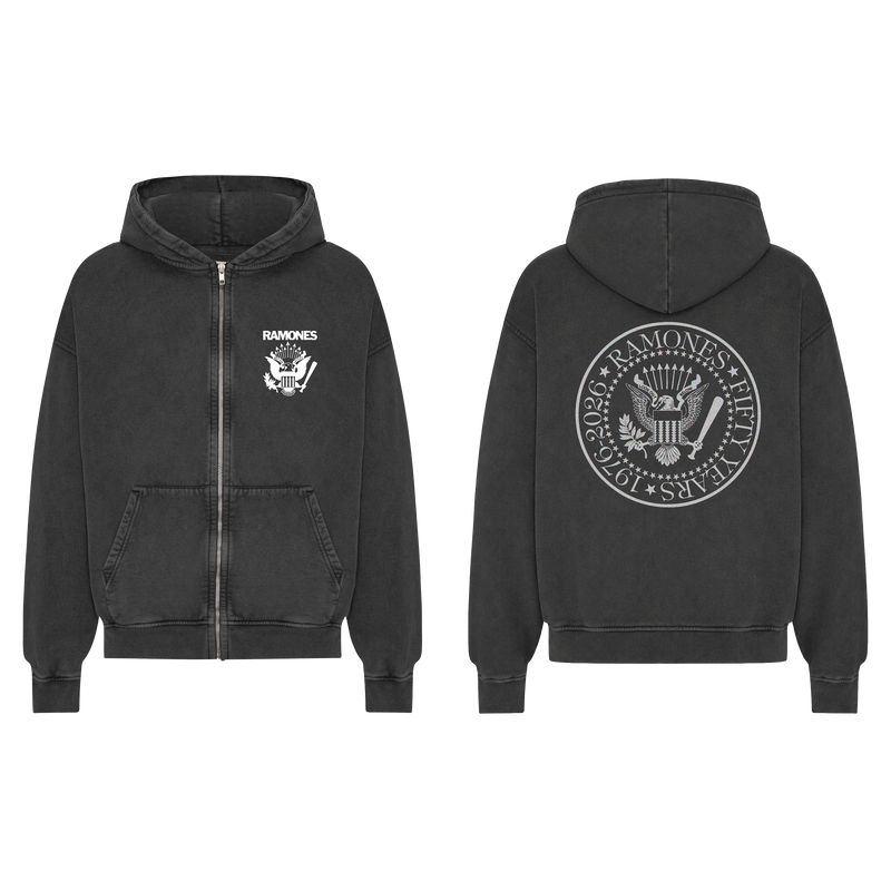 Fifty Years Zip Up Hoodie | Ramones