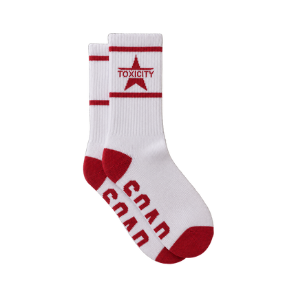 Toxicity White Socks | SYSTEM OF A DOWN