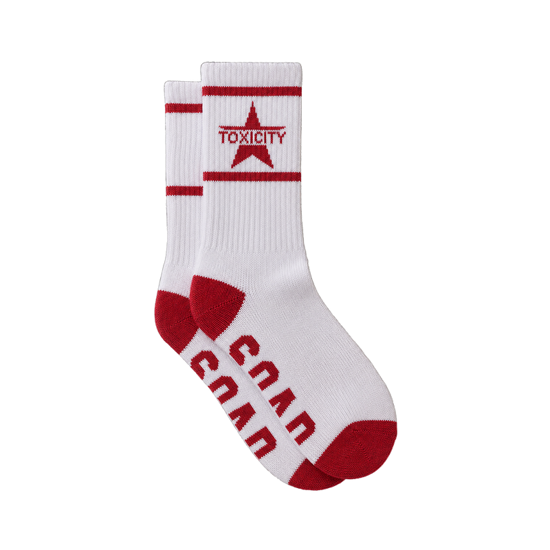 Toxicity White Socks | SYSTEM OF A DOWN