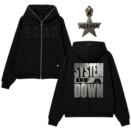 SOAD Toxicity Zip Up Hoodie | SYSTEM OF A DOWN