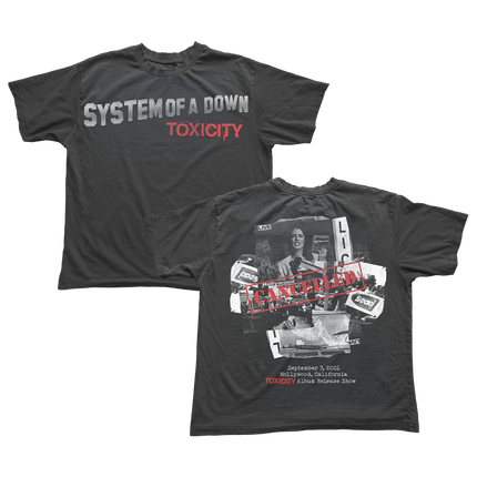 Toxicity Album Release Party T-Shirt | SYSTEM OF A DOWN
