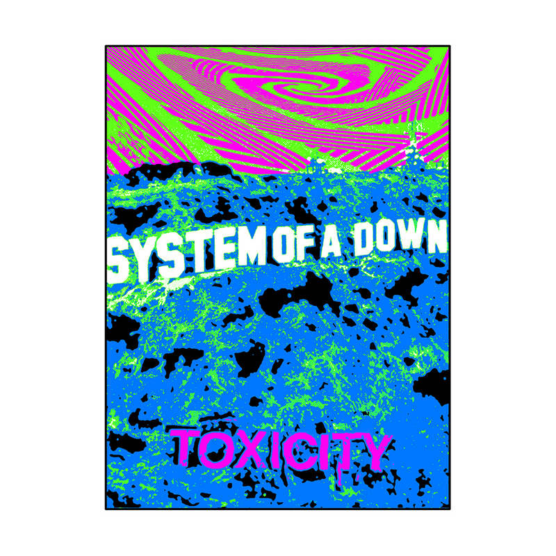Toxicity Blacklight Poster | SYSTEM OF A DOWN