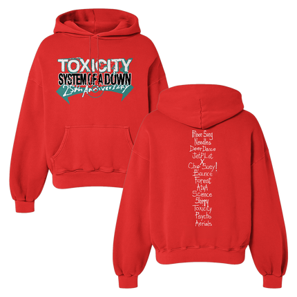 Toxicity 25 Tracklist Hoodie | SYSTEM OF A DOWN