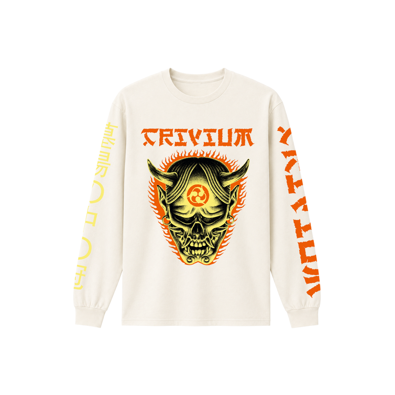 CITG Oni White Long Sleeve Shirt | Trivium