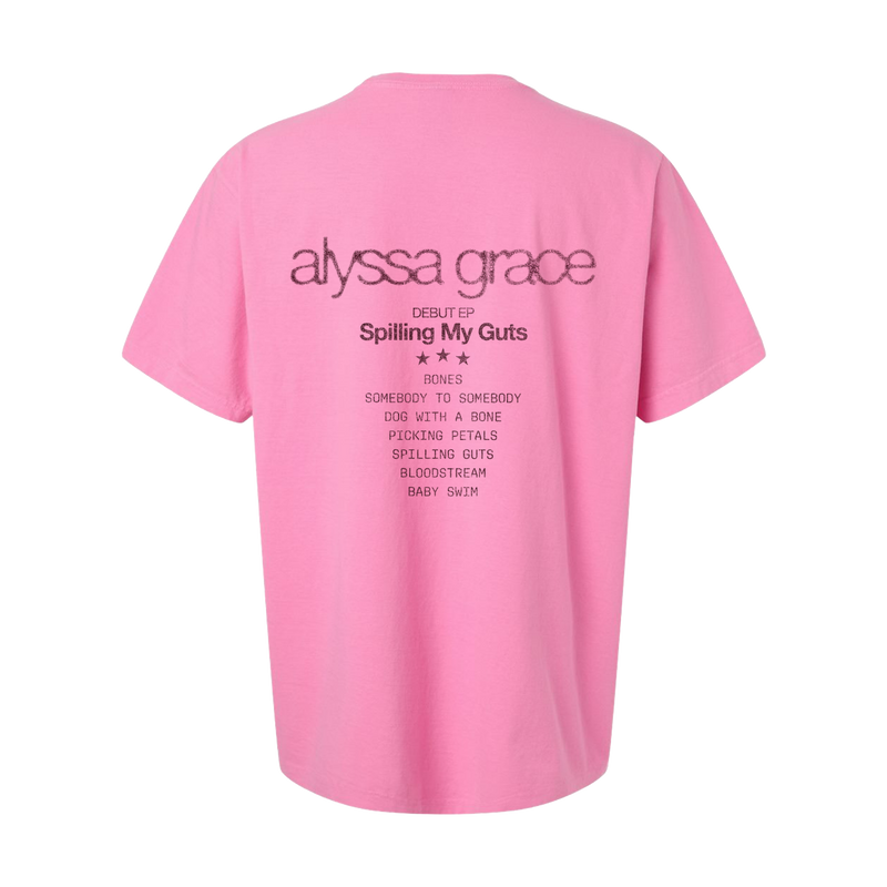 spilling my guts Tracks Tee | Alyssa Grace
