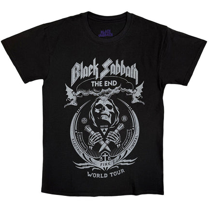 Black Sabbath Unisex T-Shirt: The End Mushroom Cloud (Black)