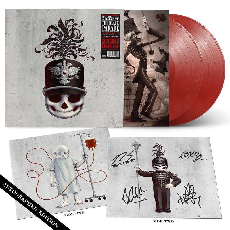 The Black Parade 20th Anniversary Edition (Deluxe) Signed Exclusive Bloodline Red 2LP | My Chemical Romance