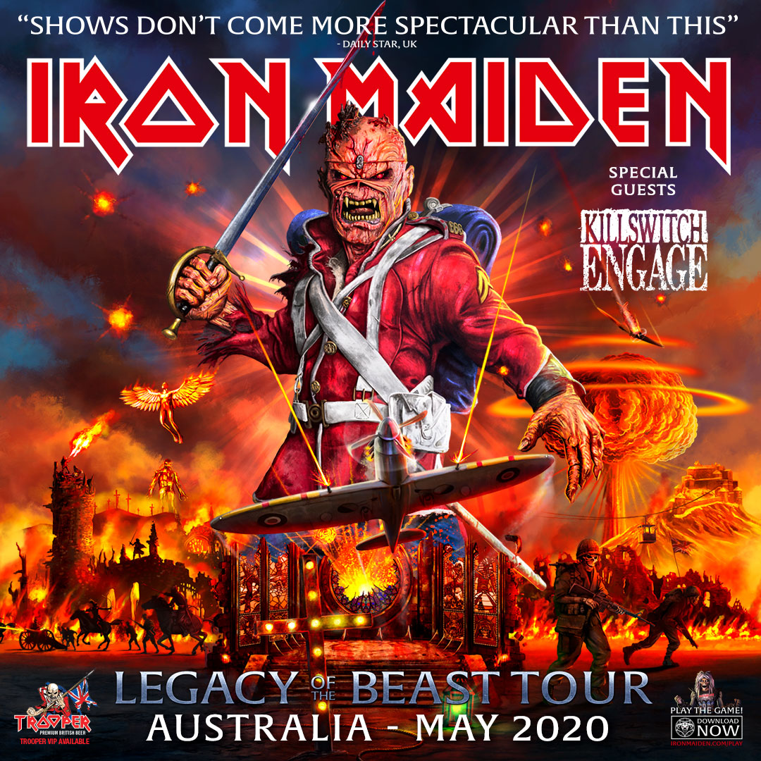 Maniacs Pre-Sale: Get Tickets to Iron Maiden's Legacy of the Beast Australian Tour.