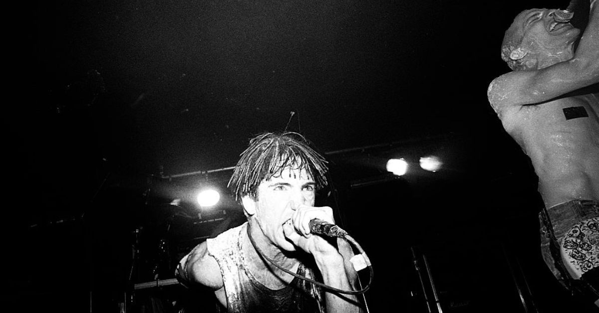 Nine Inch Nails performing in the UK in 1992. Photo credit: Martyn Goodacre