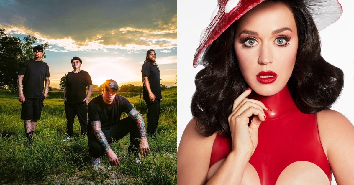 A comp image of P.O.D and Katy Perry