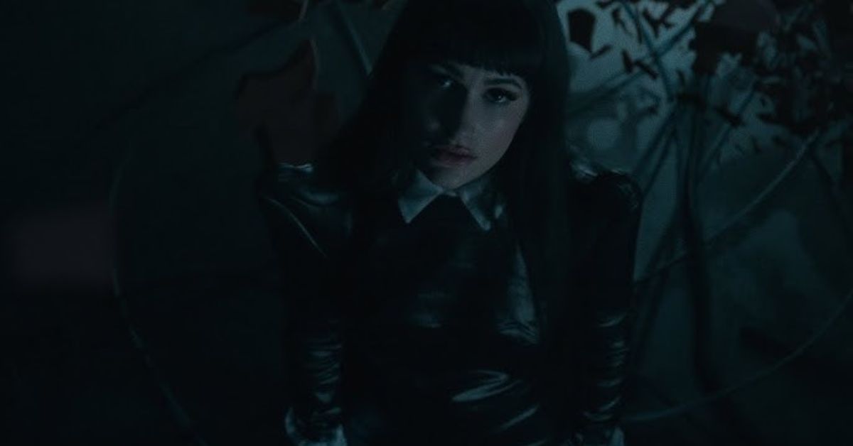 Screenshot of Courtney LaPlante in Spiritbox Cellar Door Video