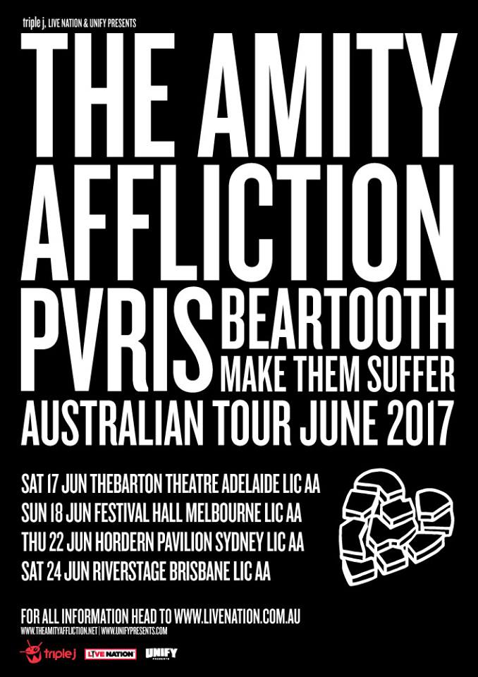 amity affliction brisbane tour