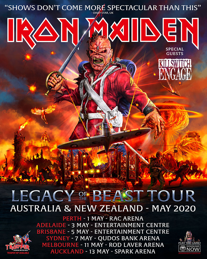 Legacy of the Beast tour art