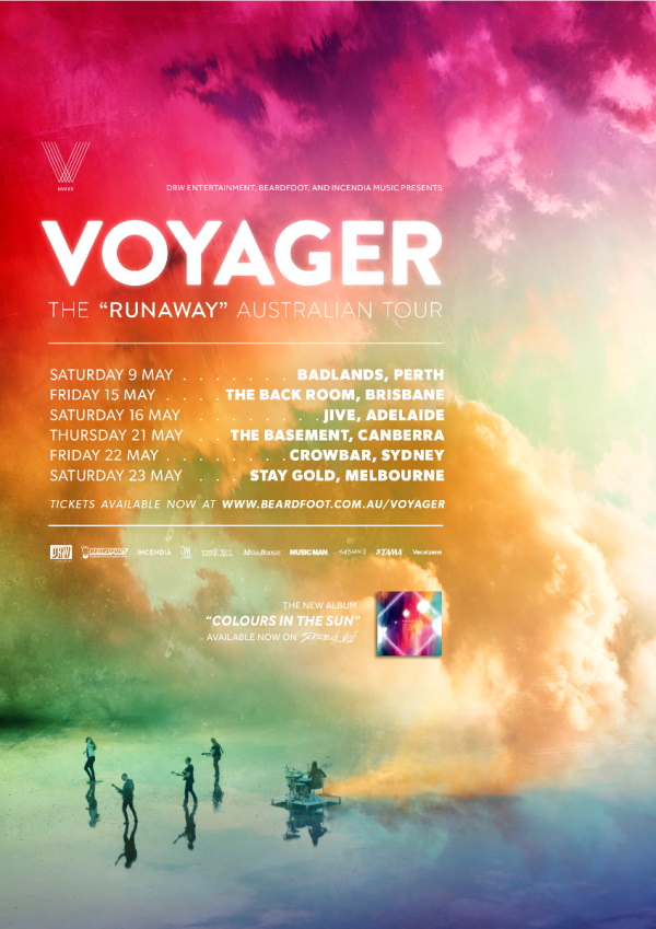 Voyager - Runaway Aus Tour flyer