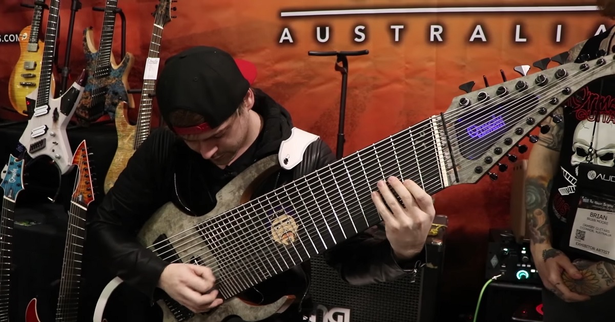 Ladies and Djentlemen, Jared Dines' 18 String Guitar