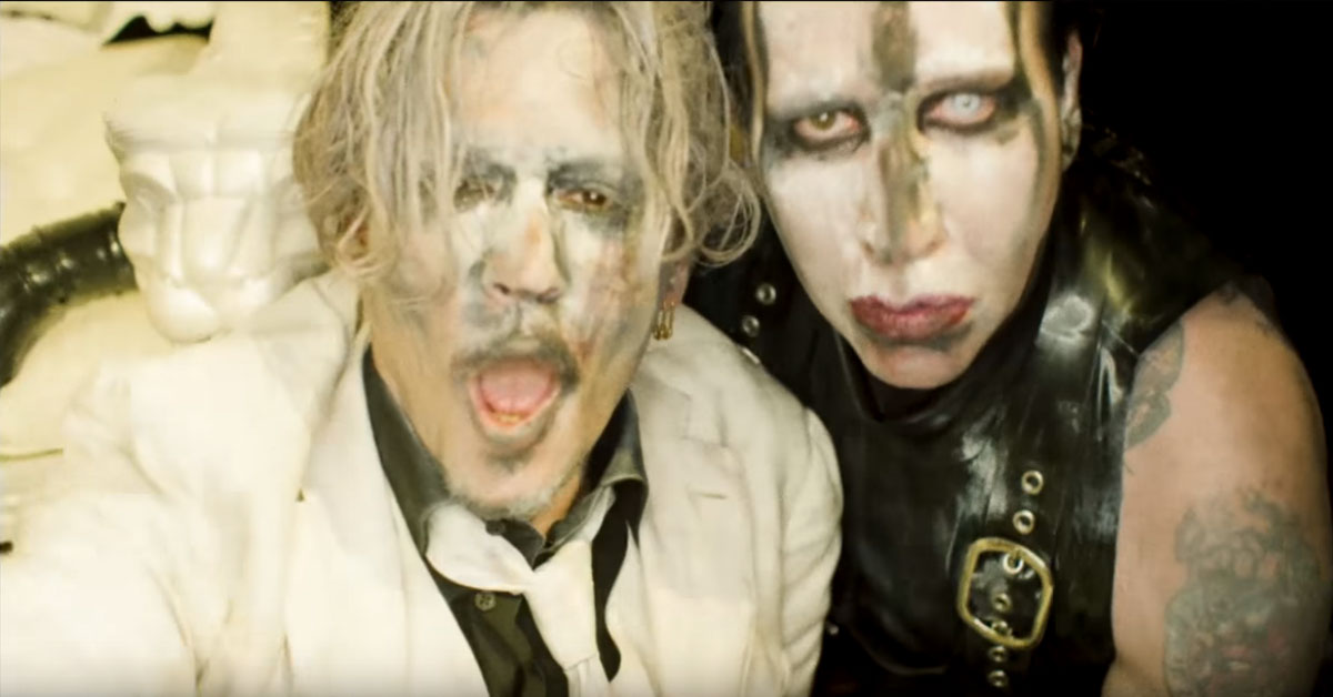 Johnny Depp & Marilyn Manson Join Forces In Raunchy Say10 Video