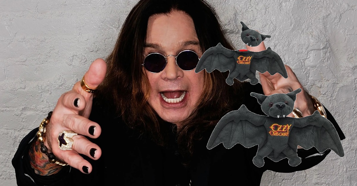 Celebrate the 37th Anniverssary of Ozzy Biting the Head Off a Bat With a Plush Bat Toy