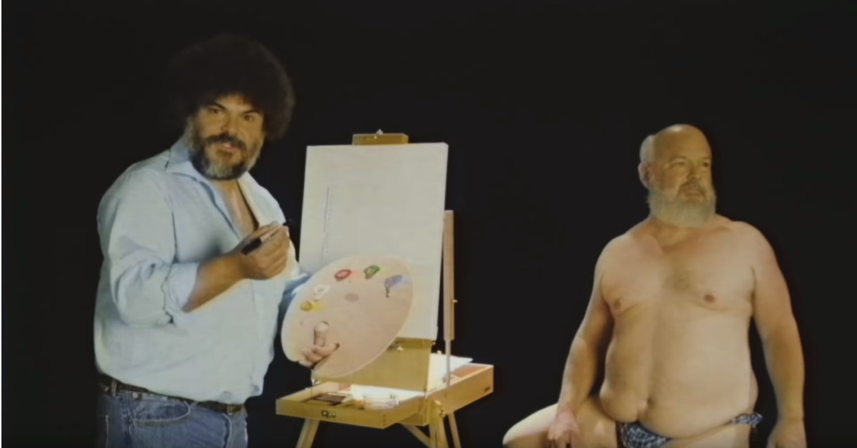 Watch Jack Black Paint Kyle Gass in Amazing Bob Ross Parody