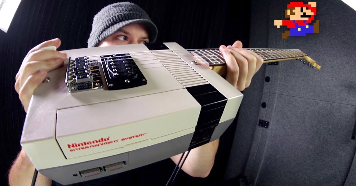 Watch the Super Mario Theme Played on a Nintendo Guitar
