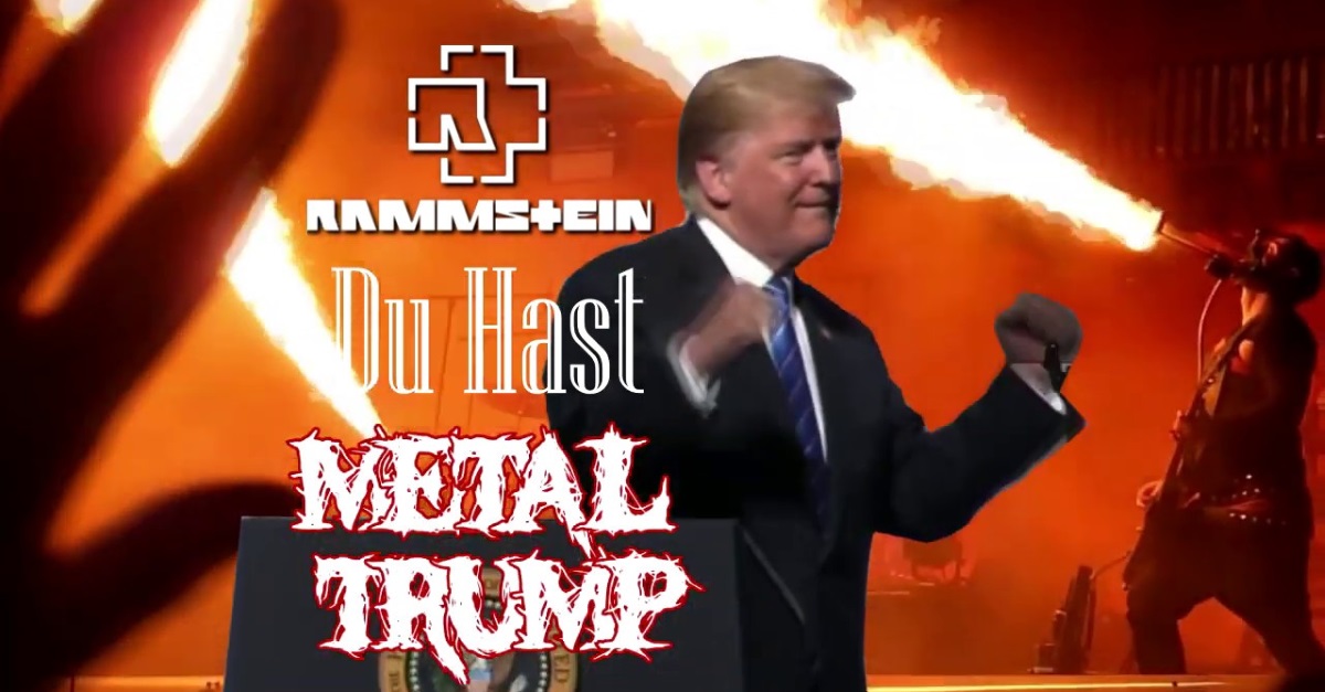 Metal Trump Channels His Inner Rammstein With 'Du Hast' Performance