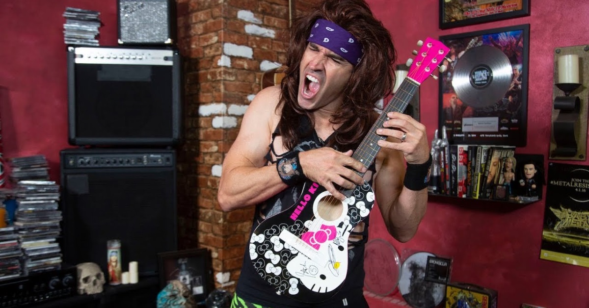 Watch Steel Panther's Satchel Play on a Hello Kitty Guitar