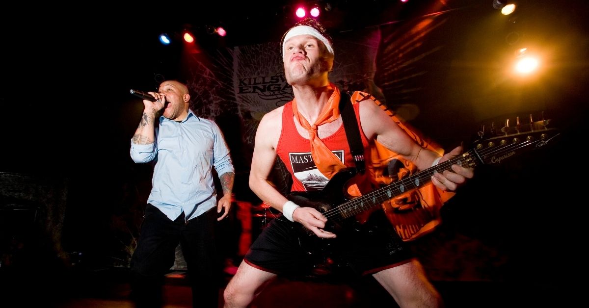 Adam D and Howard Jones of Killswitch Engage performing live