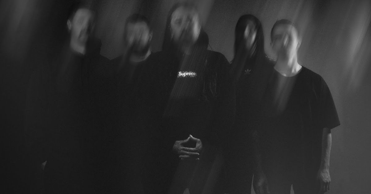 Thy Art Is Murder photographed in black & white