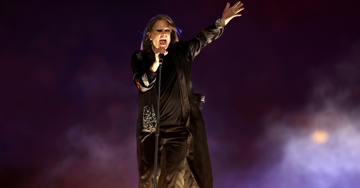 Ozzy Osbourne performing at the Commonwealth Games