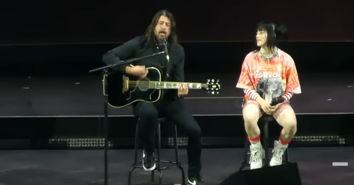 Grohl and Eilish perform together in LA