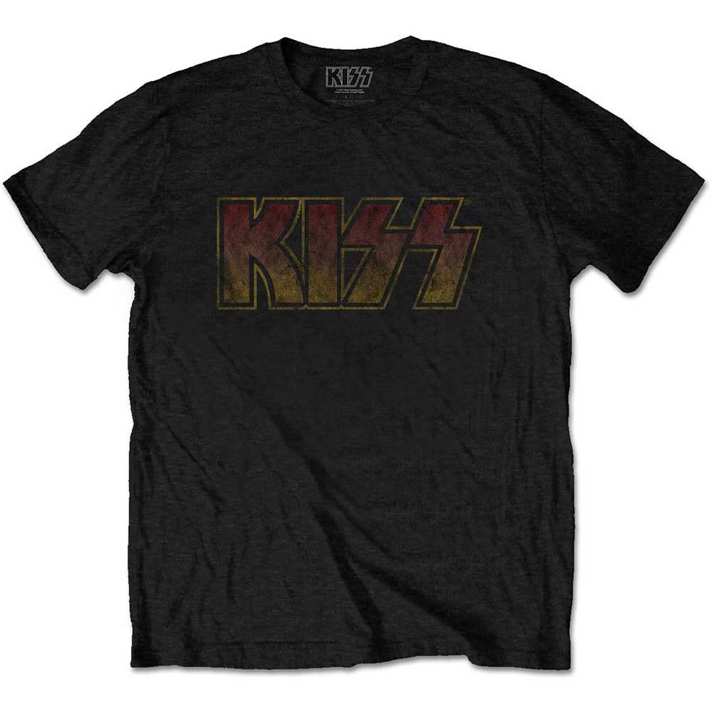 Black KISS logo t-shirt