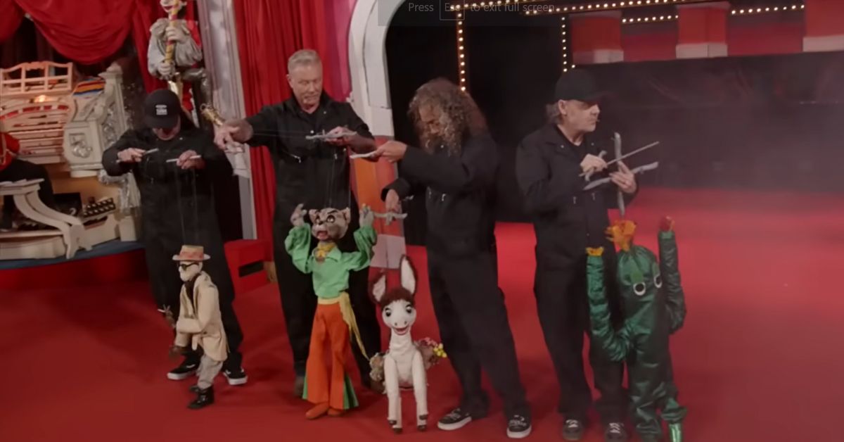 Metallica play with Puppets on Kimmel