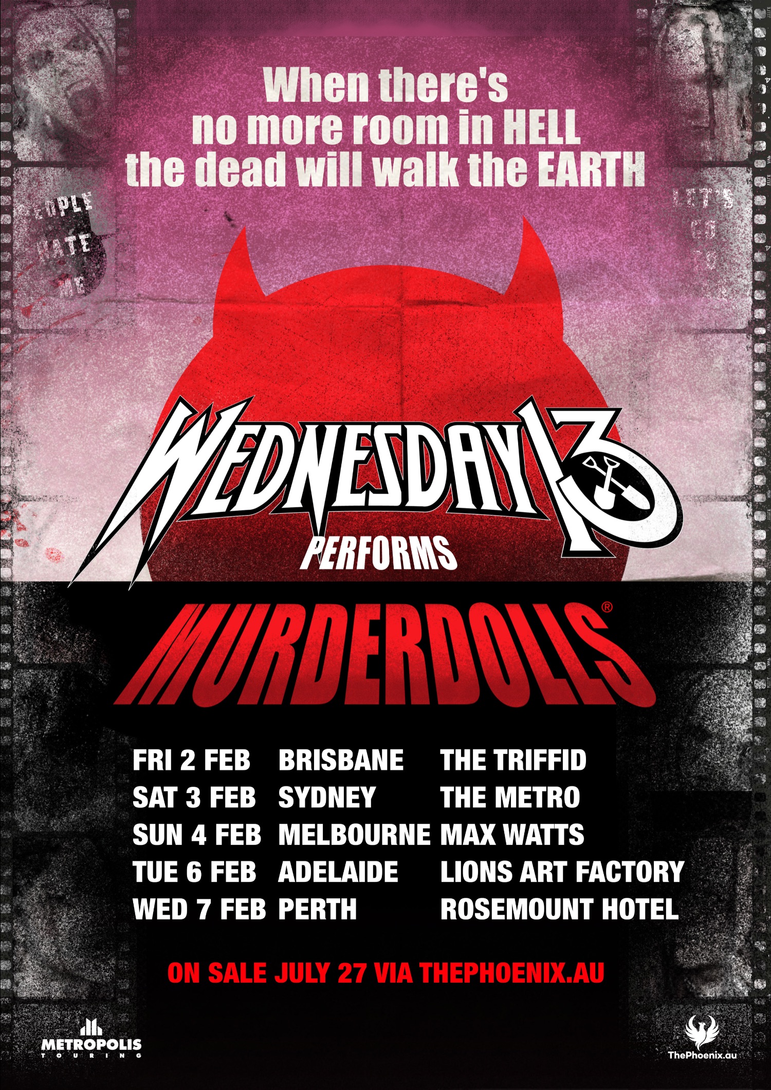 Wednesday 13 plays Murderdolls tour