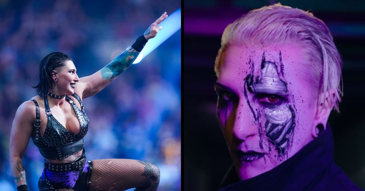 Rhea Ripley after winning the Royal Rumble, Chris Motionless 