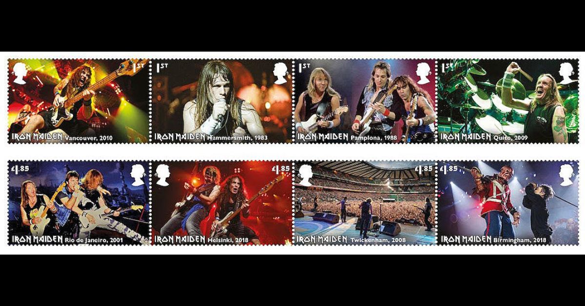 Royal Mail Iron Maiden Band Shots