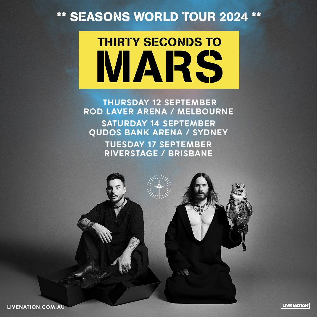 30 Seconds To Mars Aus Tour Poster