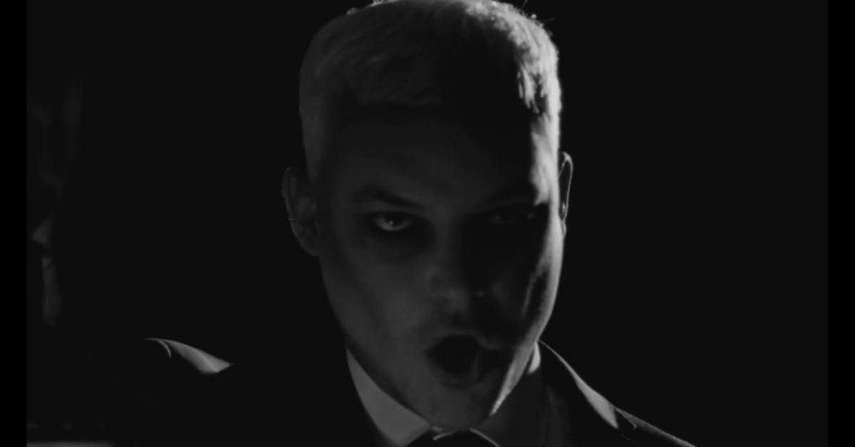A screenshot from the music video for 'Not Without My Ghosts' by The Amity Affliction 