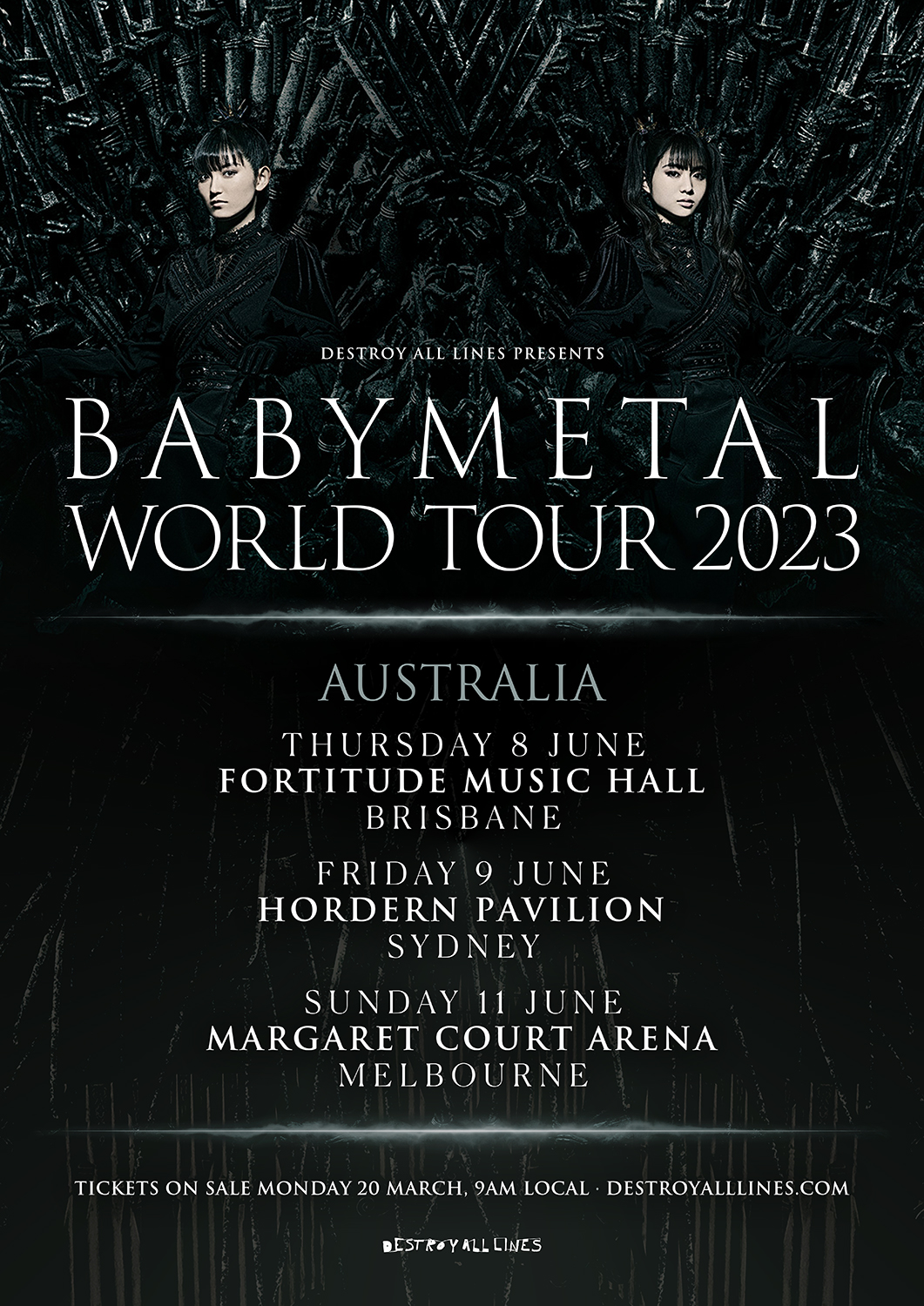 Babymetal tour poster