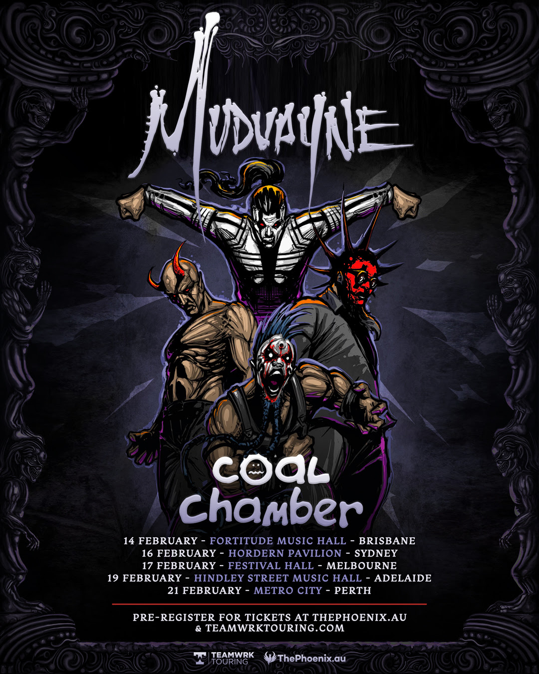 Mudvayne Coal Chamber Tour Poster