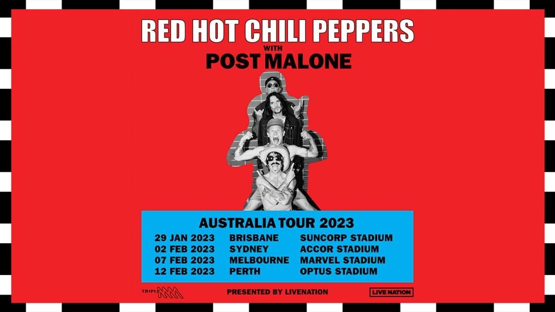 Red Hot Chilli Peppers Australian Tour Poster