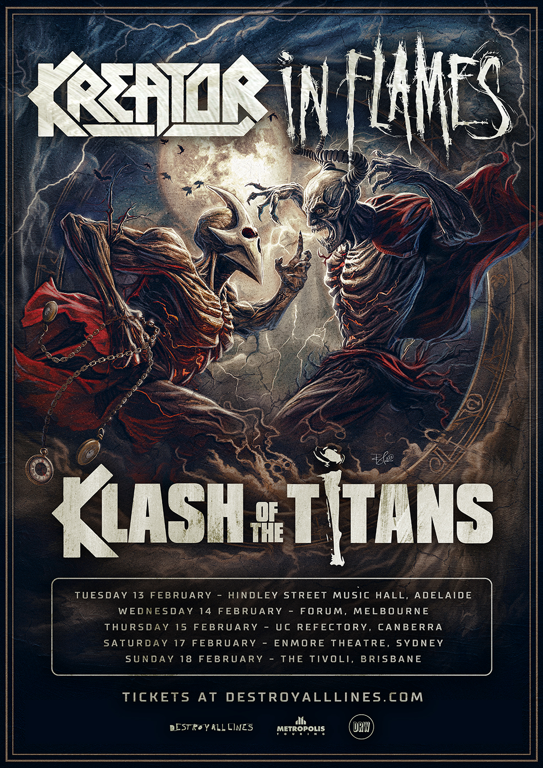 Klask of the Titans tour poster