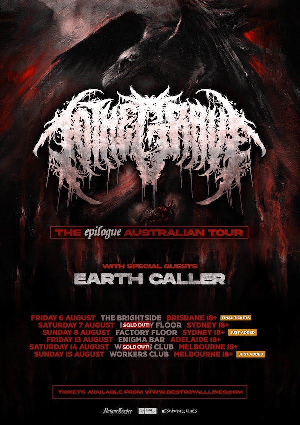 to the grave with earth caller tour poster