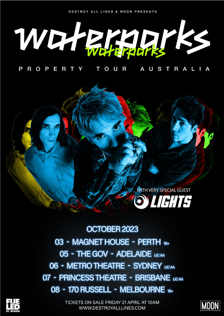waterparks tour poster