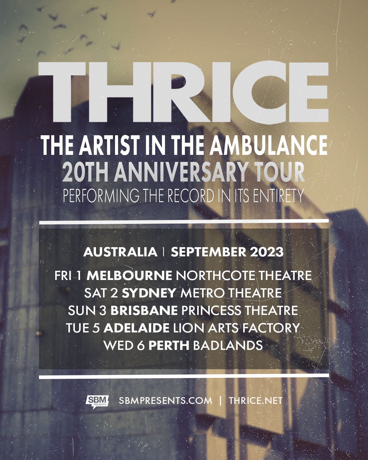Thrice Tour Poster