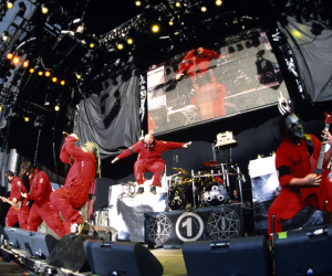 Slipknot performing live in 2001 Tim Mosenfelder